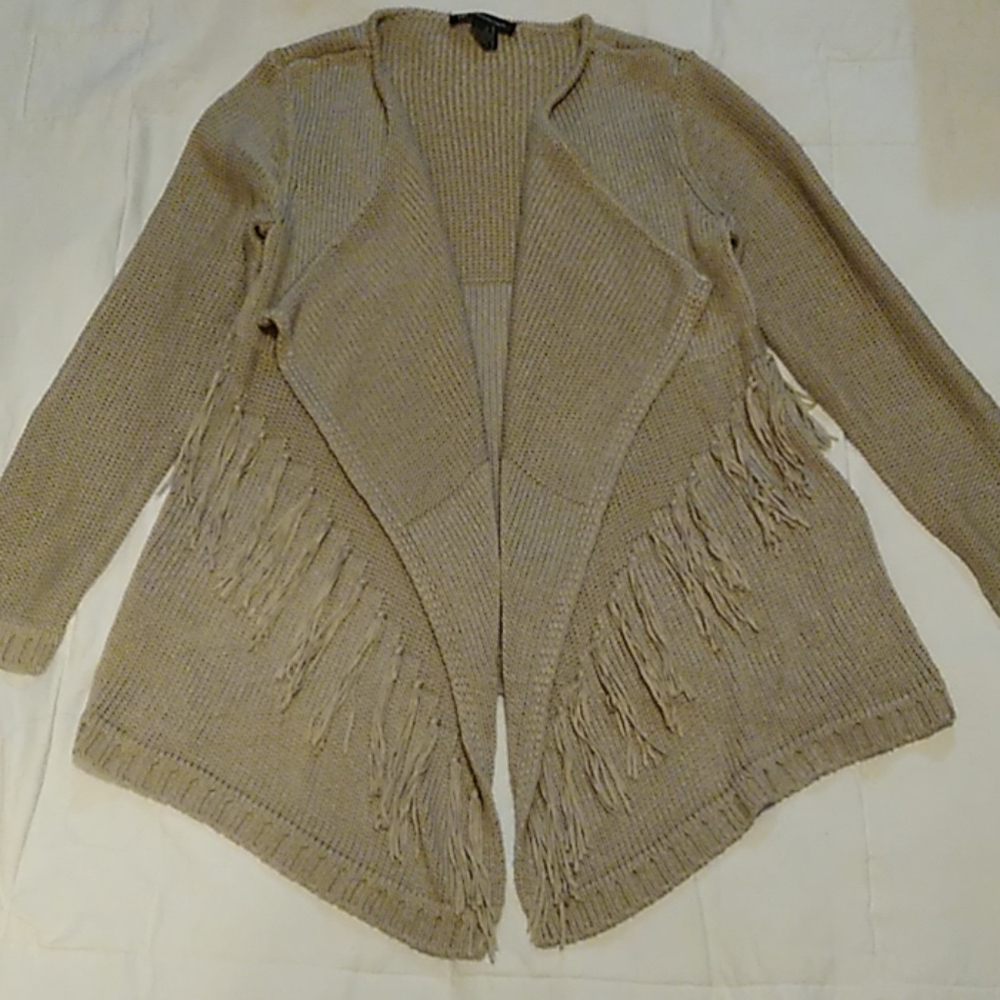 INC International Concept open knit cardigan